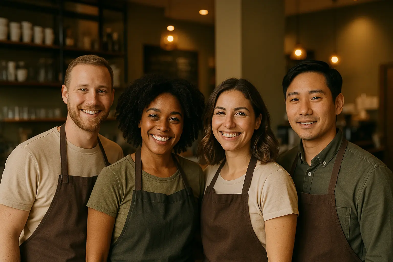 הצוות של קפה בלום