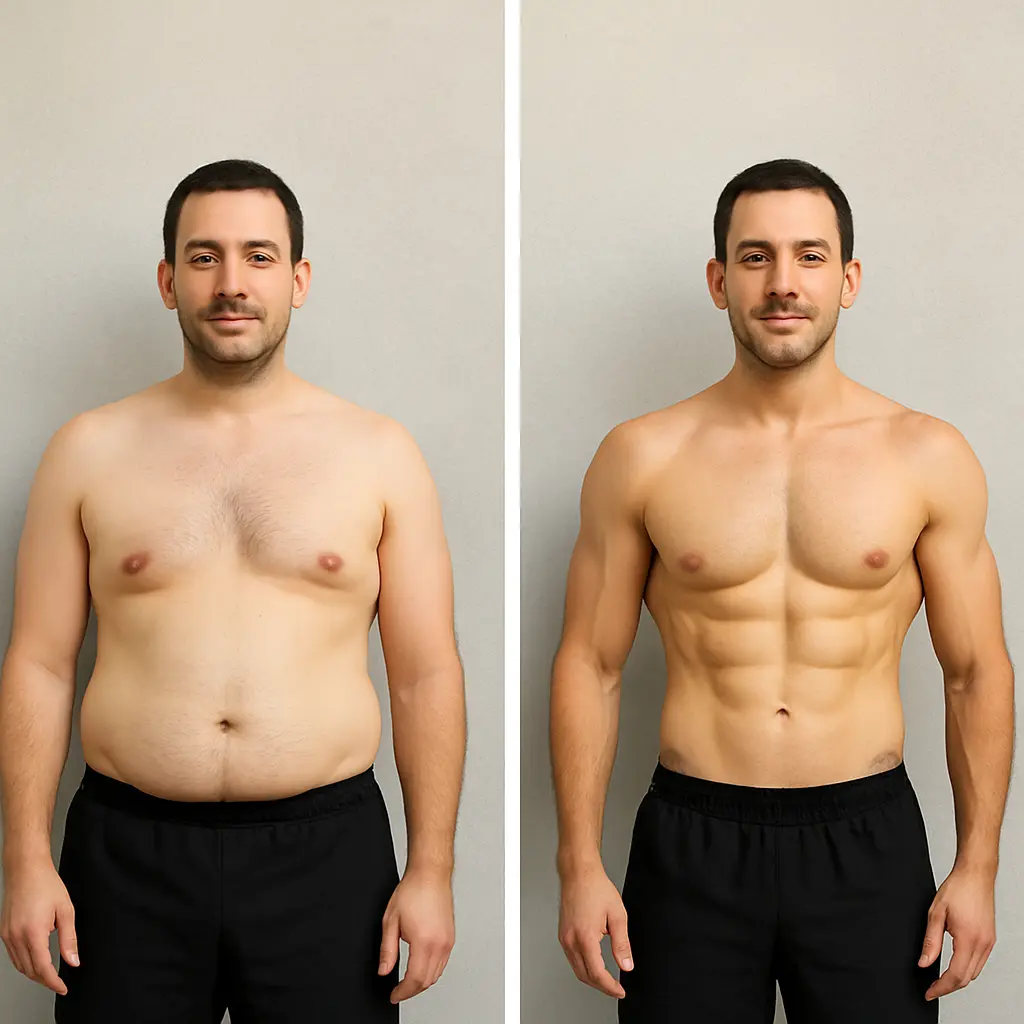 מתאמן לפני ואחרי