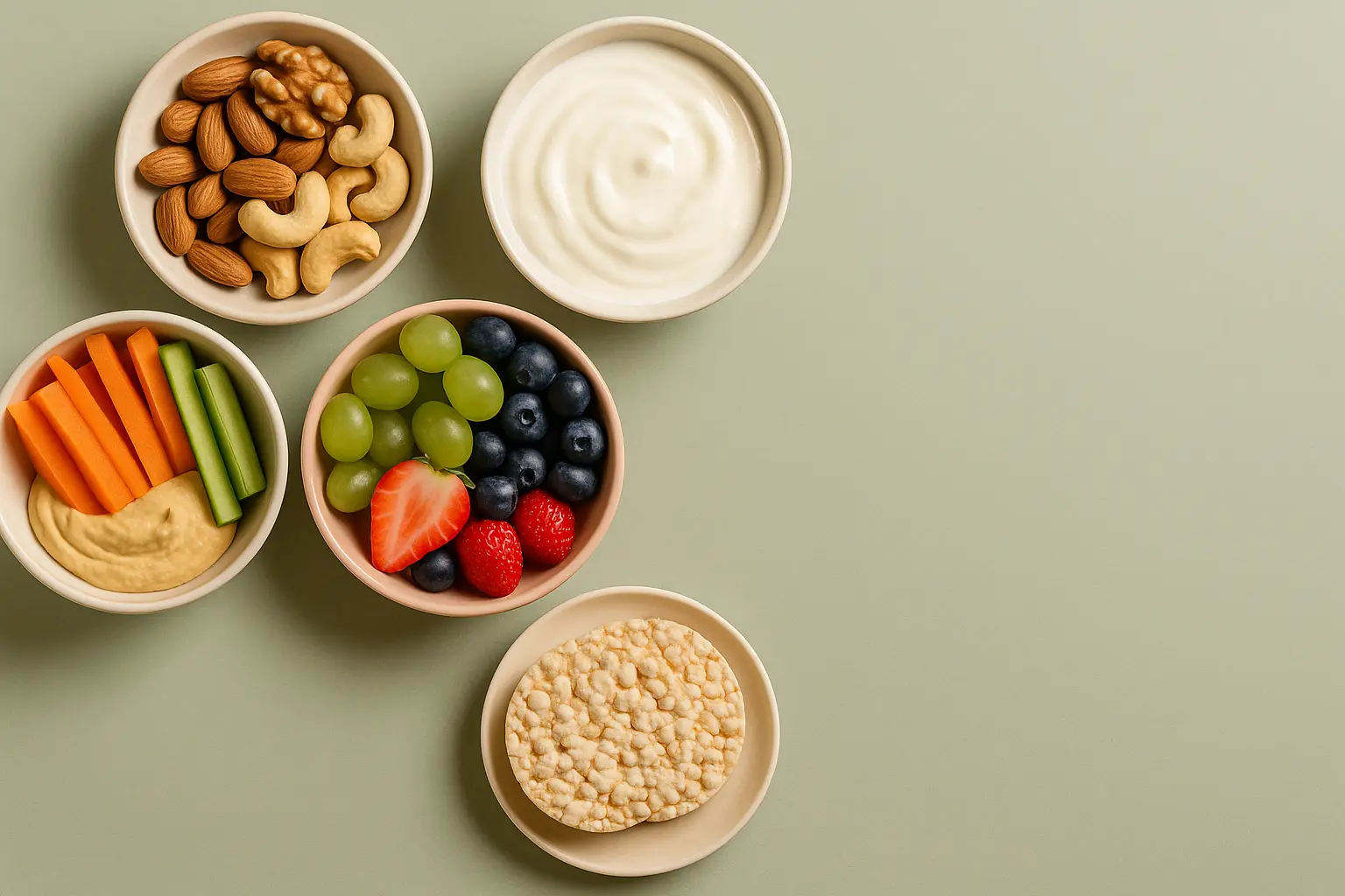 נשנושים בריאים בקערות