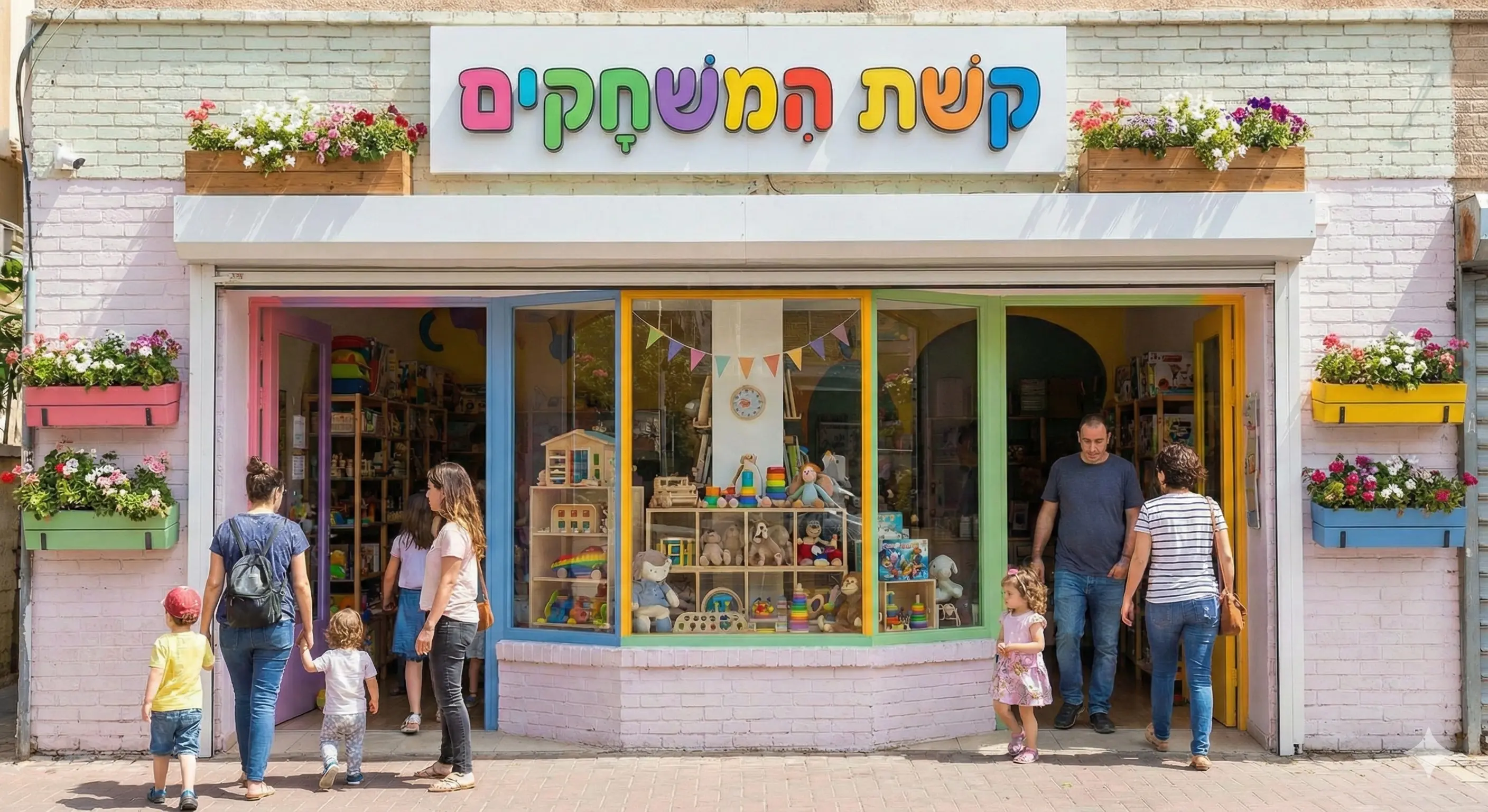 חזית חנות הצעצועים 'קשת המשחקים'