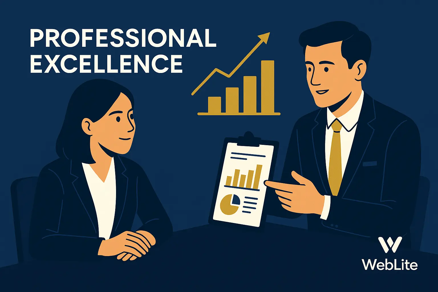 רואה חשבון מקצועי בפגישה עסקית