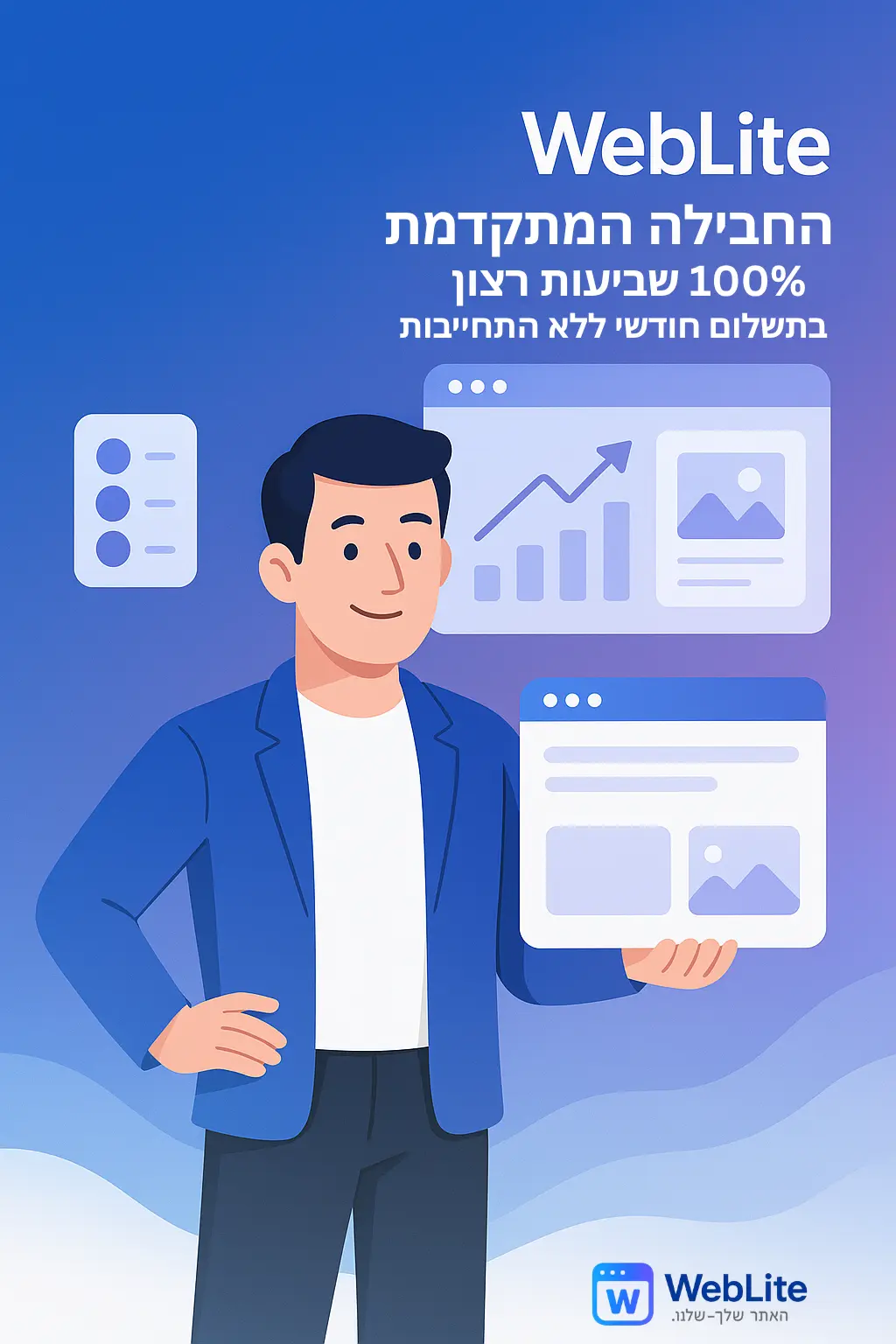 איור המציג התאמה מושלמת של החבילה המתקדמת לעסק