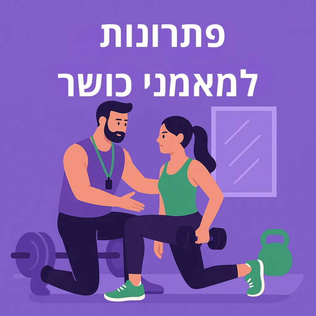 פתרונות למאמני כושר