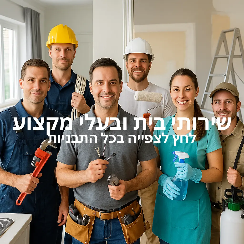 שירותי בית ובעלי-מקצוע