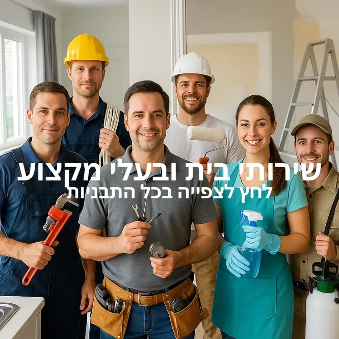 שירותי בית ובעלי-מקצוע