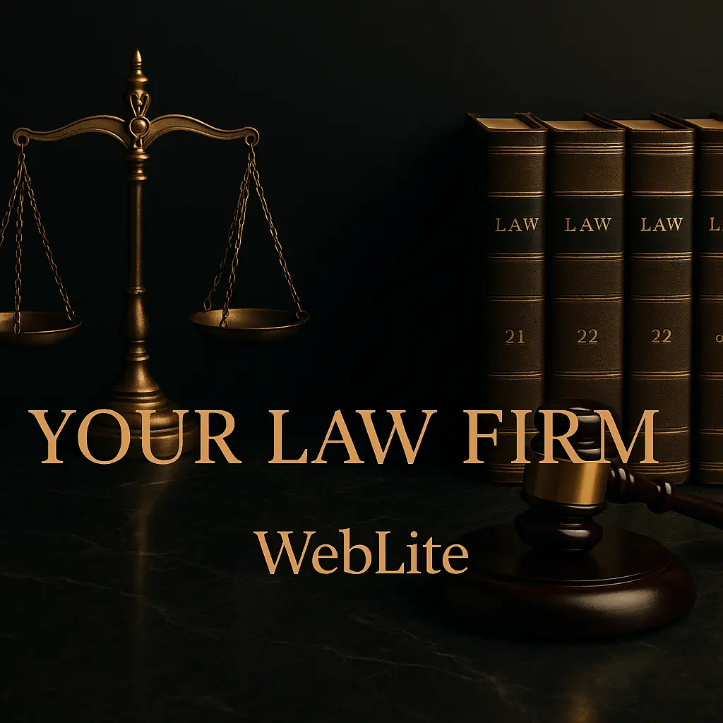 משרד עורכי דין יוקרתי עם אתר מבית WebLite